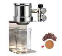 Machine à expresso portable à pression manuelle, système d'extraction mixte (pression manuelle et air comprimé), alliage d'aluminium et acier inoxydable le camping, et le café.(Black)