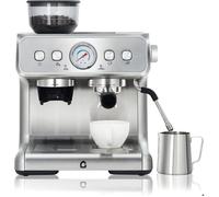Machine à expresso semi-automatique avec broyeur intégré - Pression 20 bars 30 réglages de mouture Réservoir 2,8 L Buse vapeur