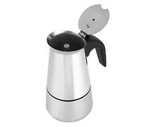 Machine à Expresso Sur Cuisinière, Cafetière à Moka En Acier Inoxydable, Cafetière à Moka Italienne De 200 Ml, Cafetière à Expresso Classique Pour Cuisinière à Gaz Ou électrique En Céramique