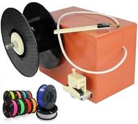 Machine à extruder et Recycler Filament 3D PLA ABS PVA PETG, 120W Vitesse réglable 300-650mm/min avec moules 1.75mm/3.00mm, extrudeuse compacte Bureau avec Entonnoir Transparent,Fiber Winder