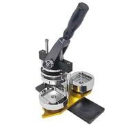 Machine à fabriquer des aimants - Kit de Fabrication de Badges aimantés pour réfrigérateur 5 x 5 cm, avec Coupe-Papier, 100 consommables, pour la Fabrication de Badges pour réfrigérateurs