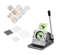 Machine à Fabriquer Des Aimants Pour RéFrigéRateur, Machine à CréEr Des Badges CarréS En MéTal, Avec Massicot, Pour Votre Entreprise. Cutter(Cardboard*100sets)-80 * 80mm