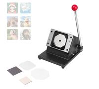 Machine à Fabriquer Des Autocollants Pour RéFrigéRateur, Machine à Badges Professionnelle, Avec Massicot, Pour Badges, Cravates, Porte-CléS, Ouvre-Bouteilles Cutter(Cardboard*1000sets)-53*80mm