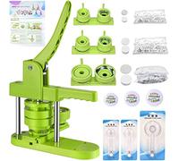 Machine à fabriquer des badges 58+32+25mm VIHBRAI Kit de fabrication de badges avec 300 boutons en plastique et un cutter pour les fêtes et les cadeaux