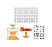 Machine à Fabriquer des Badges Bouton 55 mm - Appareil DIY pour Création de Pins, Broches et Porte-clés Personnalisés- avec 48 Ensemble