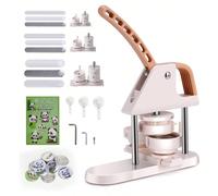 Machine à fabriquer des boutons, 3 en 1, 25/32/58 mm, 300 pièces, images, coupe-cercle, livre de sorts, cadeau DIY pour enfants, ensemble de poinçonneuse ergonomique avec poignée en arc. Mise à niveau