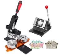 Machine à fabriquer des boutons DIY 2,28 x 2,28 pouces, kit de fabrication de badges et épingles avec coupe-papier et 100 composants 58 x 58 mm pour autocollants photo/réfrigérateur