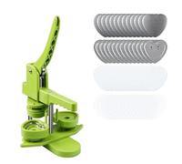 Machine à fabriquer des boutons en forme de cœur, Kit broches bricolage sans Installation, poinçonner les badges avec moule,Fournitures Badge(Green set)