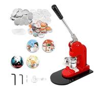 Machine À Fabriquer Des Boutons En Métal, 25MM-75MM, Ensemble De Badges, Broches, Outils Presse, Avec 100 Pièces Fabrication Circulaire, Bricolage Du Plaisir Sans Fin(75MM 100Pcs-Button)