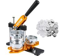 Machine à fabriquer des boutons, kit de poinçonnage for badges de 75 mm (3 pouces), avec 100 ensembles de fournitures for la fabrication de boutons, presse à broches facile(44mm mold)