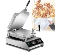 Machine à fabriquer des crevettes Tako senbei fraîchement préparées, 2800W, machine à gâteaux fossiles de fruits de mer, température réglable de 50 à 299°C, panneau de 300 x 300mm