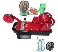 Machine à Fabriquer du Filament 3D en Pet Recyclé, Filament 3D Pultrudé à Partir De Bouteilles En Plastique,Recycleur Bouteilles Imprimées,Pour Familles, Créateurs DIY, Studios Mixed(Red)
