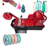 Machine à Fabriquer du Filament 3D en Pet Recyclé,Recycleur Bouteilles Imprimées,Filament 3D Pultrudé à Partir Bouteilles En Plastique,Pour Familles,Créateurs DIY,Studios Mixed(Red)