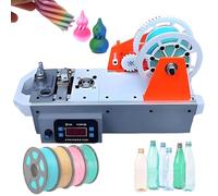 Machine à Fabriquer du Filament 3D en Pet Recyclé,Recycleur Bouteilles Imprimées,Filament 3D Pultrudé à Partir Bouteilles En Plastique,Pour Familles,Créateurs DIY,Studios Mixed(Gray)