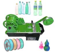 Machine à Fabriquer du Filament 3D en Pet Recyclé, Recycleur De Bouteilles Imprimées en 3D, Filament 3D Pultrudé à Partir De Bouteilles En Plastique(Green)