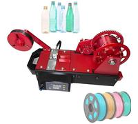 Machine à Fabriquer du Filament 3D en Pet Recyclé, Recycleur De Bouteilles Imprimées en 3D, Filament 3D Pultrudé à Partir De Bouteilles En Plastique(Red)