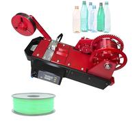 Machine à Fabriquer du Filament 3D en Pet Recyclé, Recycleur De Bouteilles Imprimées en 3D, Pultrudé à Partir De Bouteilles en Plastique, extrudeuses pour imprimante 3D(Red)