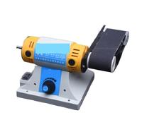 Machine à Facetter, Machine de gravure multifonctionnelle bureau ponceuse à bande 350 * 50mm, meuleuse Table rectifiant la polissage Jade en métal travail du bois(320W right belt sand)