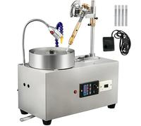 Machine à Facettes pour Pierres Précieuses-Duoku-6 "-avec Pompe à Eau, Poignée Mécanique-pour Bijoux en Pierres Précieuses