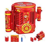 Machine à faire des bulles, Machine à bulles portable - Machine à bulles électrique du Nouvel An | Machine à bulles électrique pour le feu avec lumière et son, jouets à fabriquer