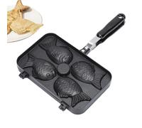 Machine à faire des gaufres Taiyaki | Double poignées anti-brûlure antiadhésive - de cuisson antiadhésive pour maison et cuisine, appartement, voyage, pique-nique, camping, cuisine extérieure