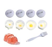 Machine à faire des œufs pochés, chasseur furtif d'œufs pour micro-ondes, bouilloire à œufs pochés, coquetiers en silicone pour faire bouillir des œufs, moule à œufs pochés, Fabric