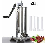 Machine à farcir les saucisses Machine à farcir les saucisses en acier inoxydable Remplisseur de saucisses Seringue à saucisses Machine de remplissage 4L