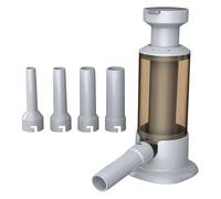 Machine à farcir les saucisses - PP, remplisseuse de viande manuelle | Machine à saucises domestique facile et rapide avec 4 tubes de remplissage, remplisseur de saucisses vertical pour usage domesti