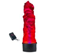 Machine à fausses flammes avec 36 lumières LED pour Halloween, fête DJ, boîte de nuit et événements de feu de camp, télécommande, 1,8 m