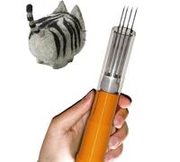 Machine à feutrer à l'aiguille électrique - Outil de feutrage de laine à vitesse réglable avec 1 à 7 aiguilles, course de moteur de 2 cm, coque transparente pour projets d'artisanat