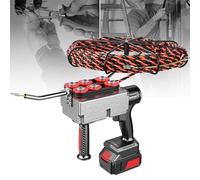 Machine à ficeler automatique - Extracteur de câble électrique sans fil, vitesse 40 m/min, longueur 30 m, batterie de 25 000 mAh pour projets de construction hydroélectrique