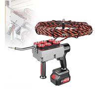Machine à ficeler les fils électriques, extracteur automatique de batterie au lithium de 40 m/min, force de traction maximale de 150 kg, câble de 15 m/30 m, idéal pour la construction et