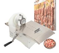Machine À Ficeler Les Saucisses Manuelle, 0-45 Mm, En Acier Inoxydable 304, Poignée Rotative À 360°, Pour Usage Commercial Et Domestique.,White