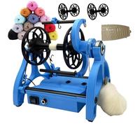 Machine à filer électrique avec roue, capacité de 120 g avec interrupteur à pied, vitesse réglable et fonction avant/arrière, comprend 2 bobines