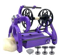 Machine à filer électrique, capacité de 120 g, avec interrupteur à pied et 3 bobines, avant/arrière, vitesse réglable