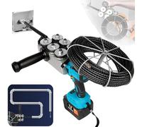 Machine à fileter électrique, outil de tirage de fil automatique, navette for tubes muraux, sélection de 4 batteries, câble de 30 mètres, rapide et pratique, dispositif de dissimulation(22000 mA)