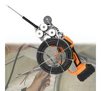Machine à fileter les fils électriques sans fil, insertion de câbles, outils d'extraction, ruban à poisson, machines alimentées par extracteur avant et arrière, double électrique