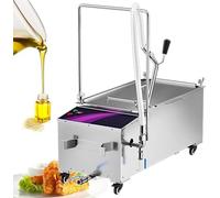 Machine à filtre à huile portable avec système de vidange pour les opérations de restauration rapide, filtration à haute vitesse