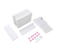 Machine à fleurir les cils en acrylique, séparateur de faux cils avec planche d'extension, poignée rotative manuelle pour une floraison automatique, ensemble complet avec gobelets (Blanche)
