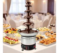 Machine à fontaine à fondue au chocolat, grande capacité, plage de température 30-150℃,contrôle de température constante, for chocolat(5tiers)