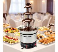Machine à fontaine à fondue au chocolat, grande capacité, plage de température 30-150℃,contrôle de température constante, for chocolat(4tiers)