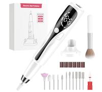 Machine à forage à ongles portable PKBD PROFESSIQUE POUR L'ACrylique et les ongles en gel, les fichiers à ongles électriques rechargeables réglés avec 11 bits, Blanc