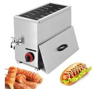 Machine à frire pour hot-dog - 21 L - Équipement de friture à saucisses - Avec thermostat précis - Friteuse pour chien de maïs pour snack-bar, restaurant, maison
