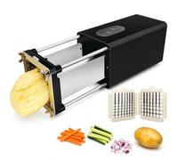 Machine à frites électrique française, 200W, modes de tranchage découpe | Coupe-légumes multifonction, forme des frites standard, traite de grandes quantités, préparation des aliments en cuisine