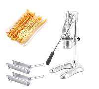 Machine à frites en acier inoxydable avec 12 trous, 30 cm multifonction avec panier frit pour restauration rapide