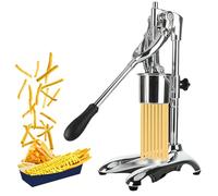 Machine à frites - Presse-pommes de terre manuel en acier inoxydable avec 12 trous pour frites faites maison