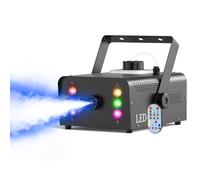 Machine à Fumée 1500W, Machine à Brouillard 6 RGB LED avec Télécommande