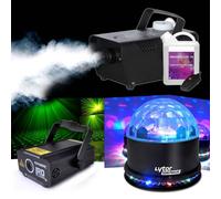 Machine à fumée 400W + Liquide + SUNMAGIC LED RVB + LASER