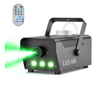 Machine a Fumee 500W, Machine à Brouillard Portable 3 RGB LED, Machines à fumée avec Télécommande pour Halloween, Noël, Fête, Mariage