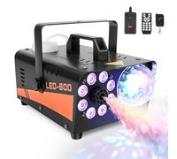 Machine a Fumee 600W avec Effets LED 13 Couleurs & Lumière Disco - 3000CFM Machine à Brouillard avec Télécommande Filaire/Sans Fil, Idéale pour Halloween, Mariage, Fête, DJ & Intérieur/Extérieur